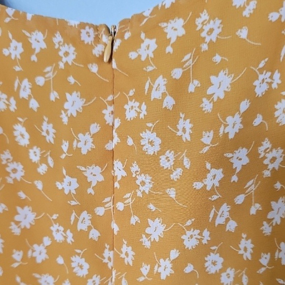 Lulu's Spring Flutter Sleeve Surplice Floral Midi Dress XS After Bloom Delight - Picture 8 of 11